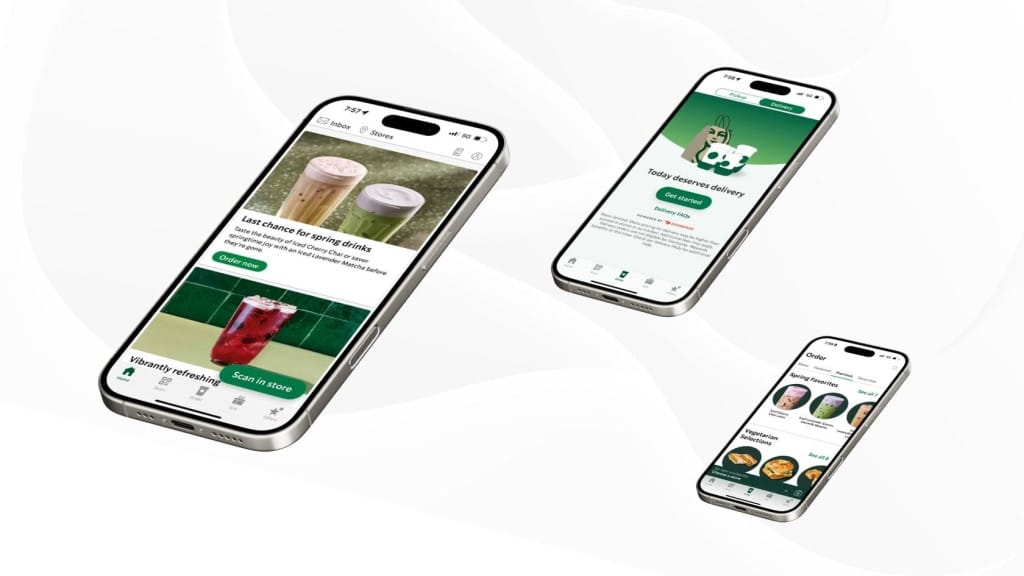 Пример мобильного приложения Starbucks Rewards
