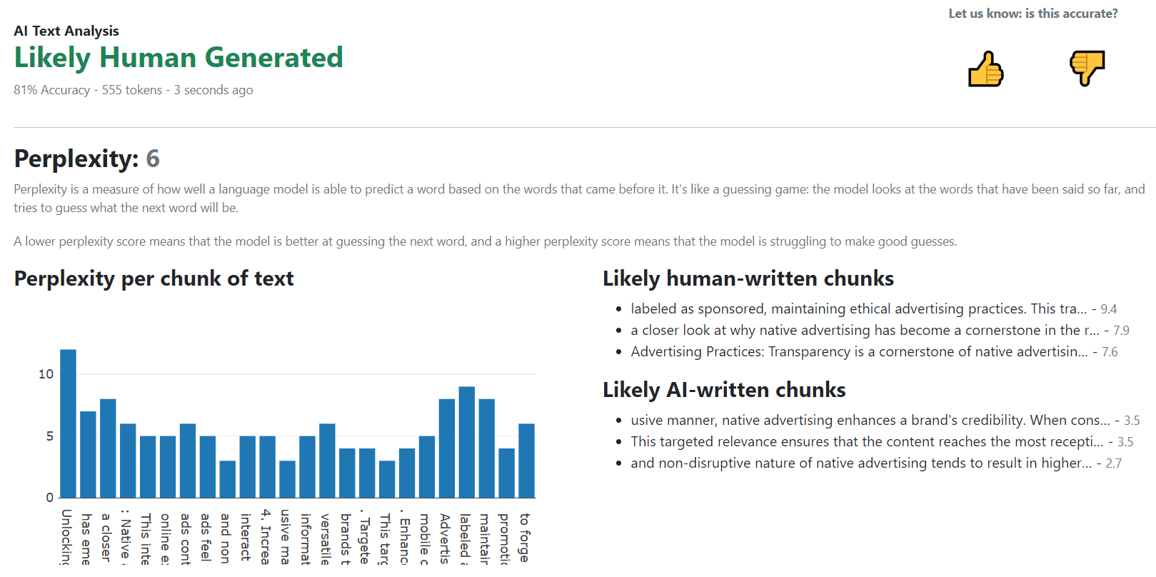 GPTRadar визначає чи текст ШІ чи написаний людиною