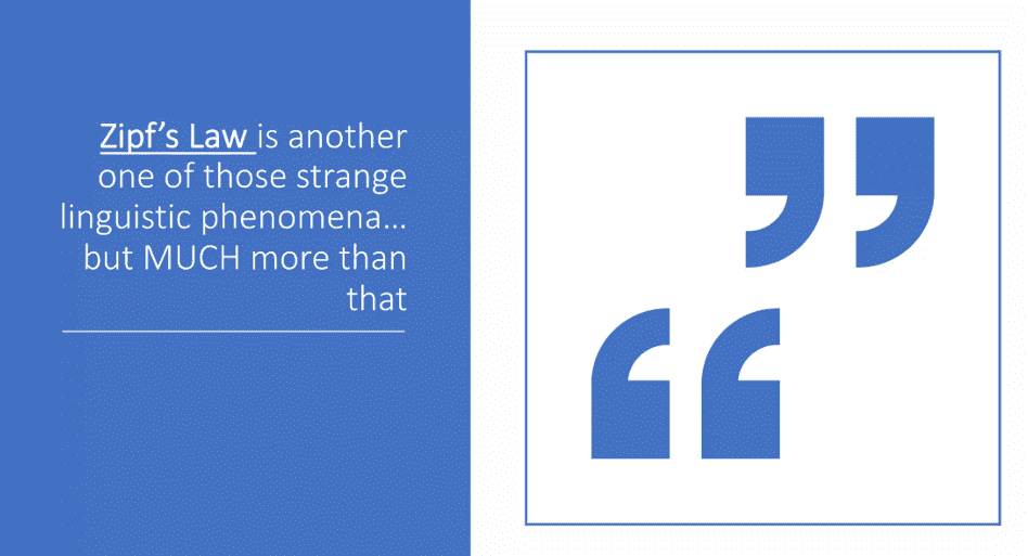 Закон Ципфа цитата